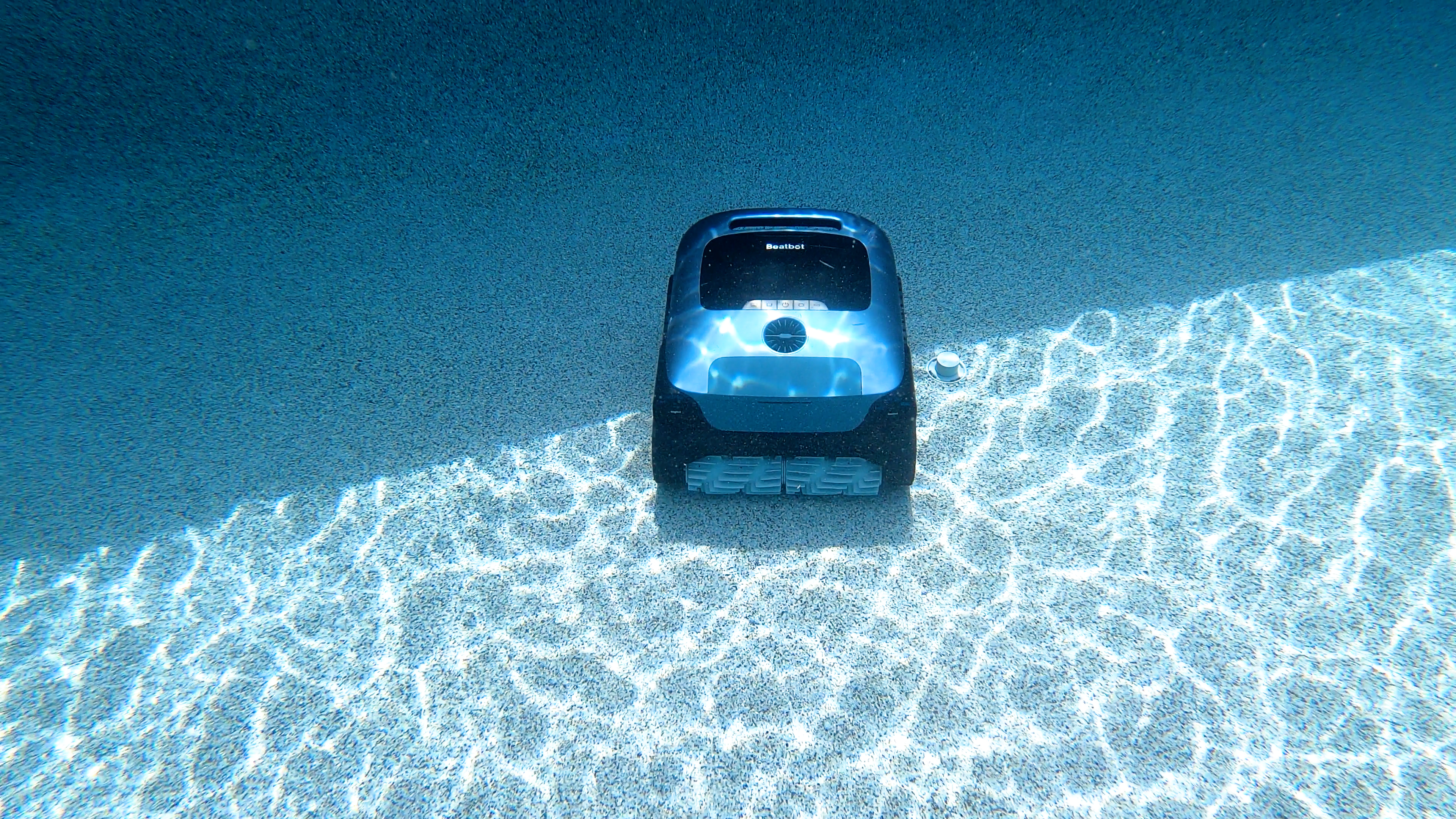 Beatbot AquaSense 2 Pro Centered Underwater View Pool Robot Resting