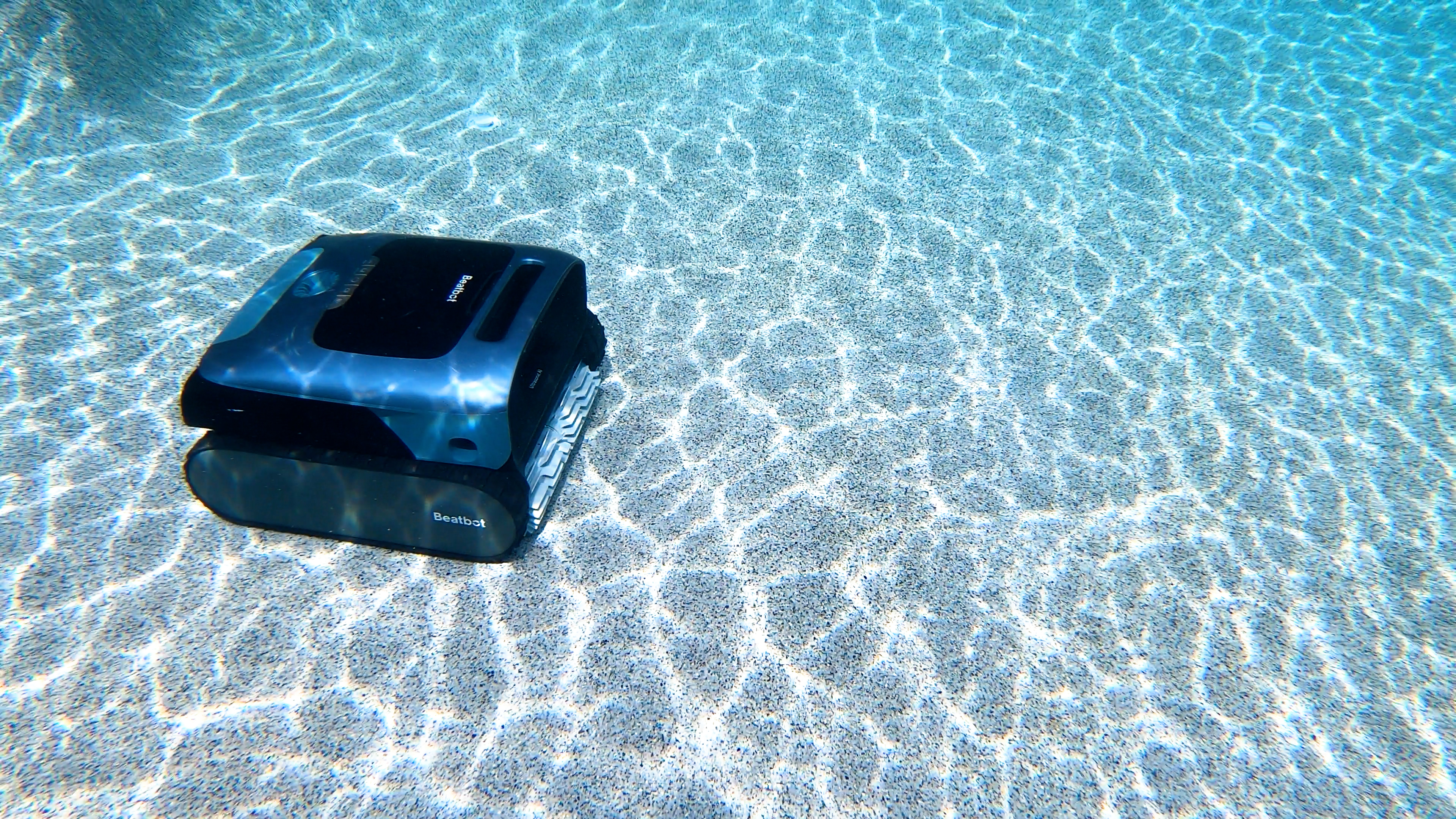 Beatbot AquaSense 2 Pro Robot Resting Underwater Rippled Light