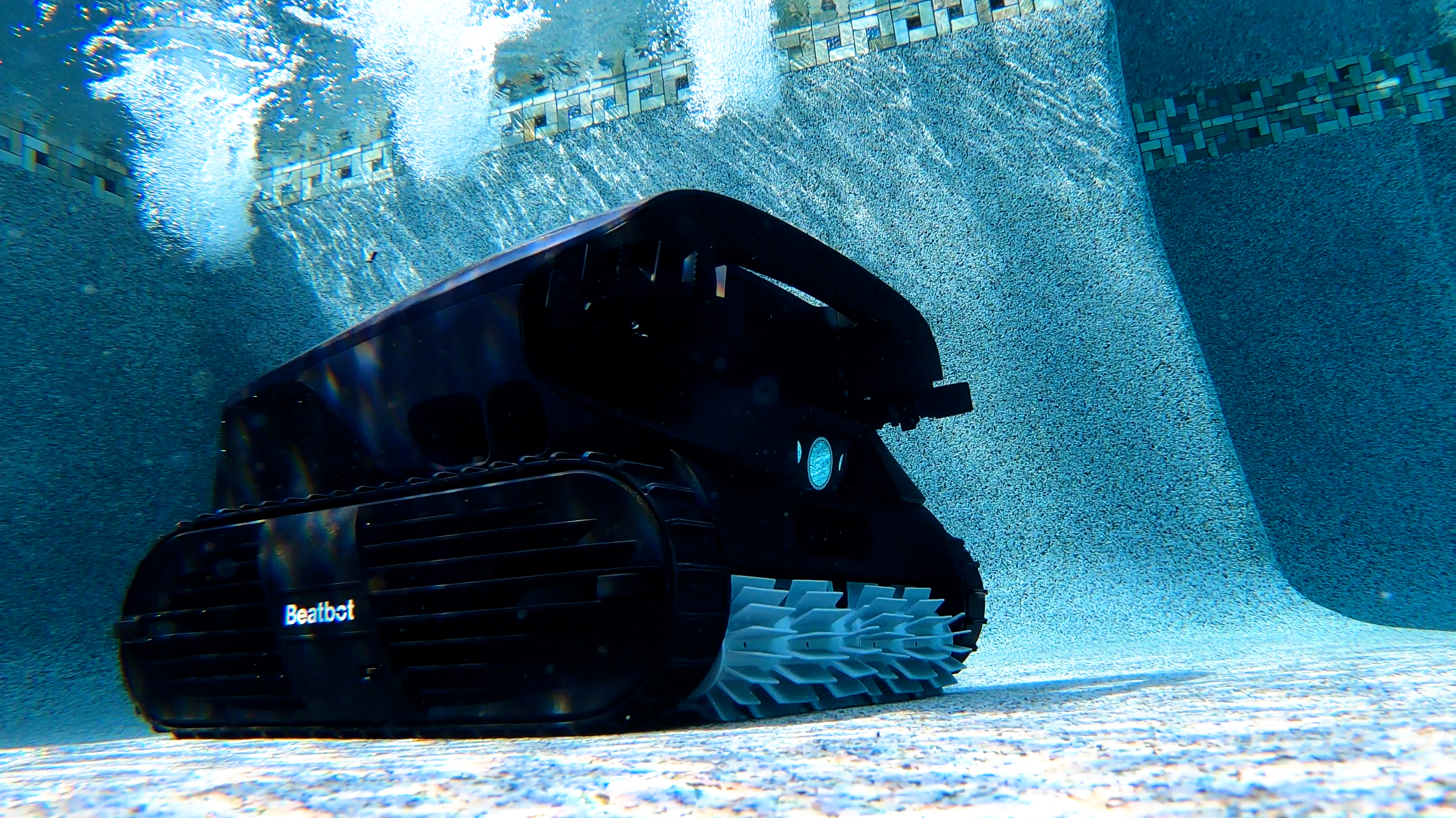 Beatbot AquaSense 2 Ultra Robot Tracks Scrubbing Bottom Underwater