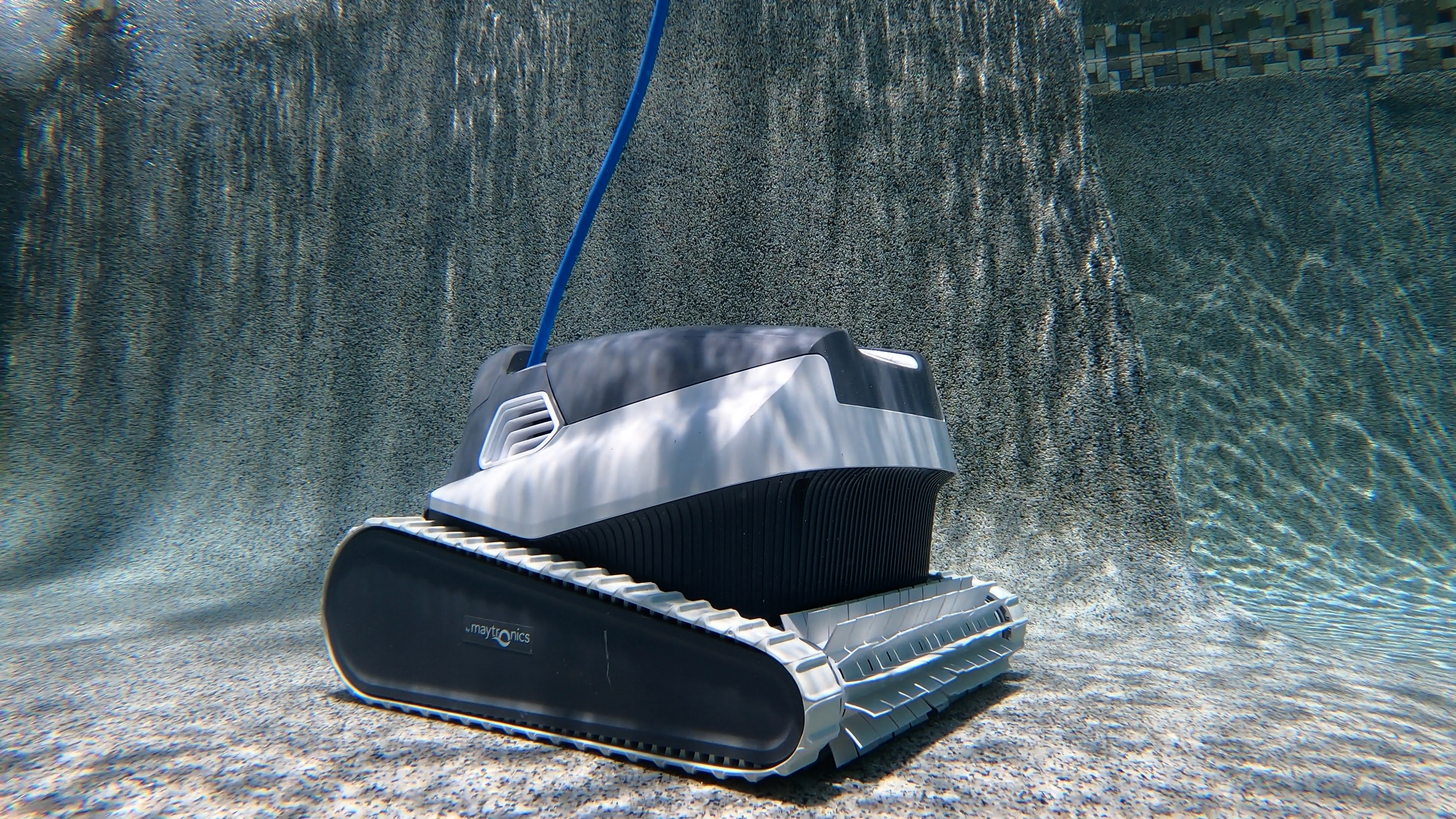 Dolphin Quantum Underwater Robot Close Up Blue Cord Attached