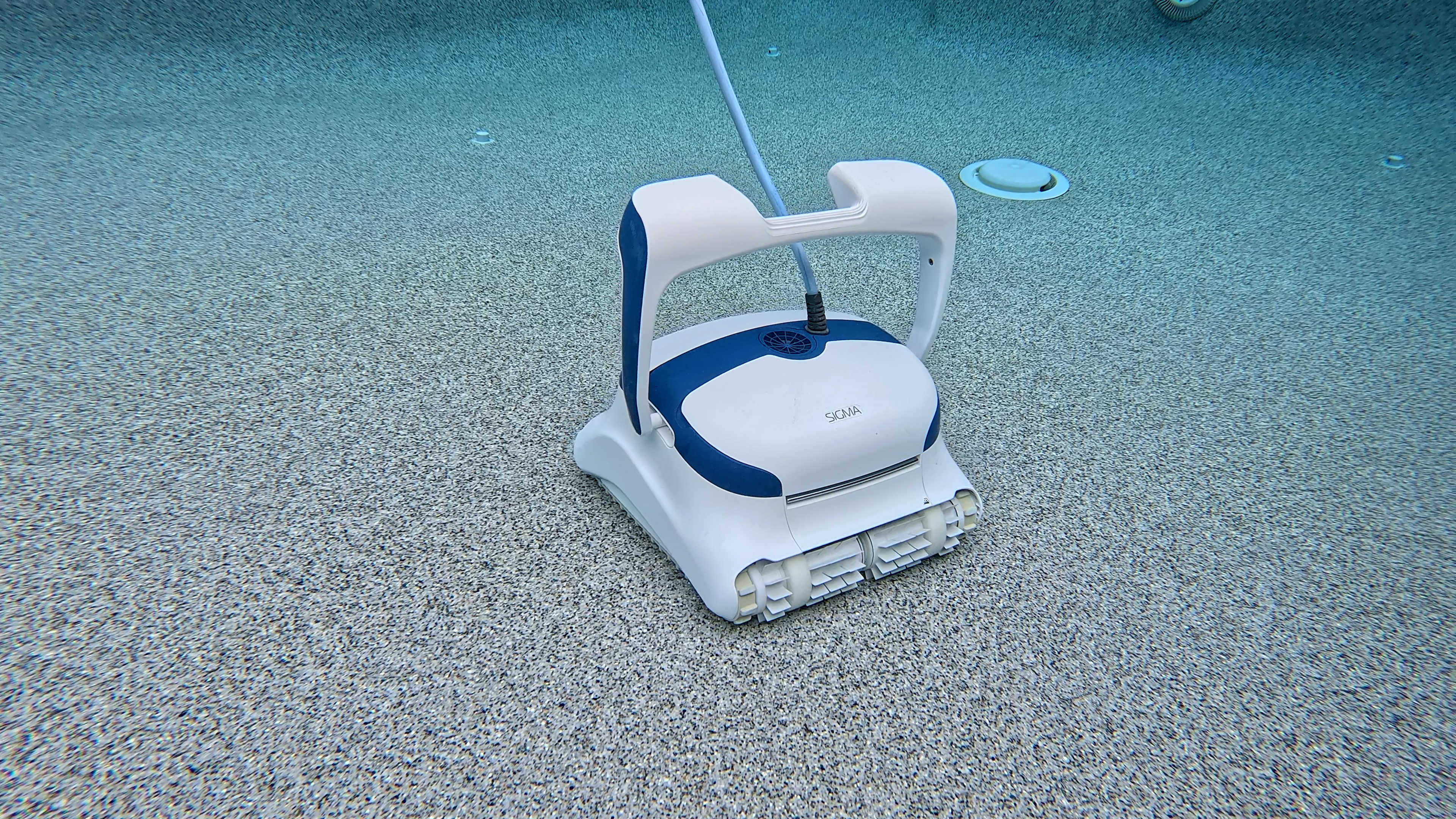 Dolphin Sigma Underwater View Pebble Tec Bottom Hose