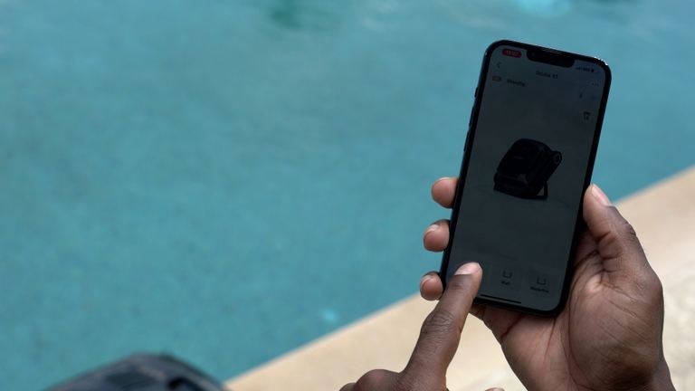 Aiper Scuba X1 App Cleaning Mode Selection Close Up