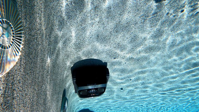 Aiper Scuba X1 Pro Approaching Pool Wall Slope Rear View