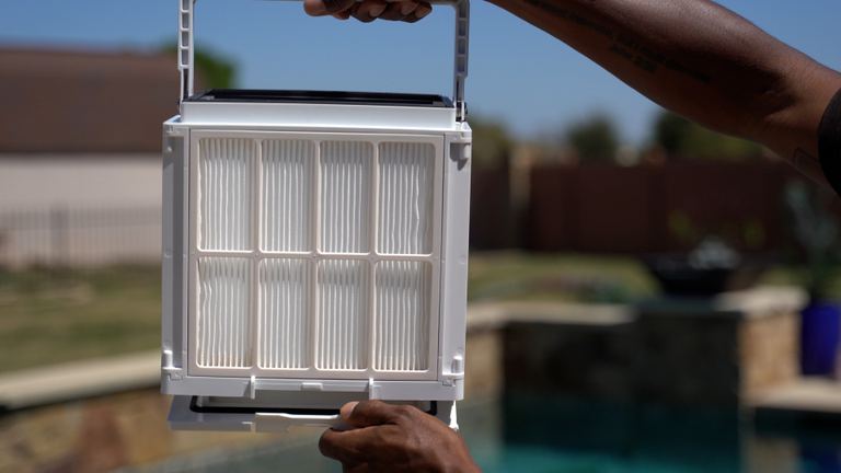 Clear UV Showing Clean Filter Basket Front View