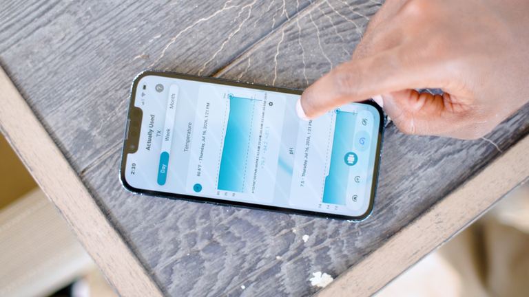 Ondilo ICO Finger Tapping App Day View Graphs