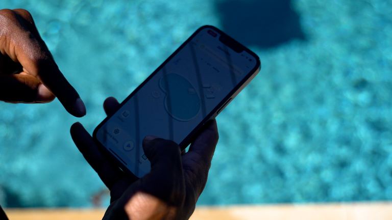 Beatbot Iskim Ultra Controlling Robot With Phone Over Pool