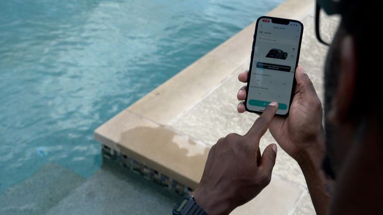 Aiper Scuba X1 Pro App Start Button Tap Near Steps