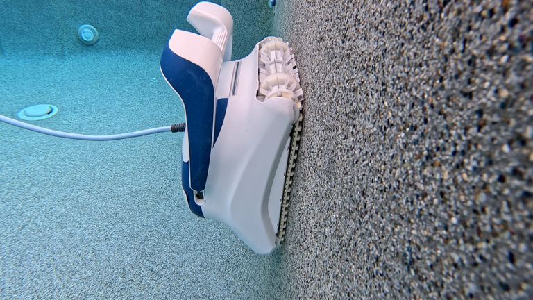 Dolphin Sigma Underwater Climbing Pebble Tec Wall Close View