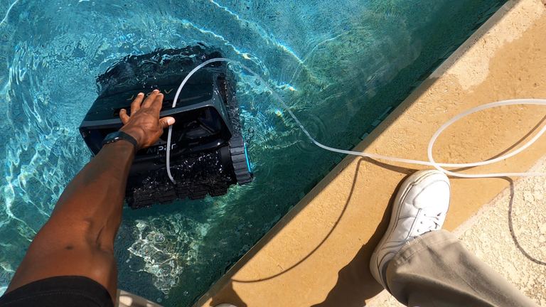 Aiper Scuba X1 Pro Max Steadying In Water By Hand POV